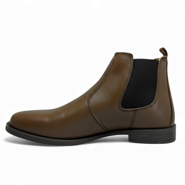 Brown Cow Leather Chelsea boots